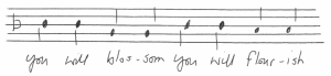 music sheet for you will blossom